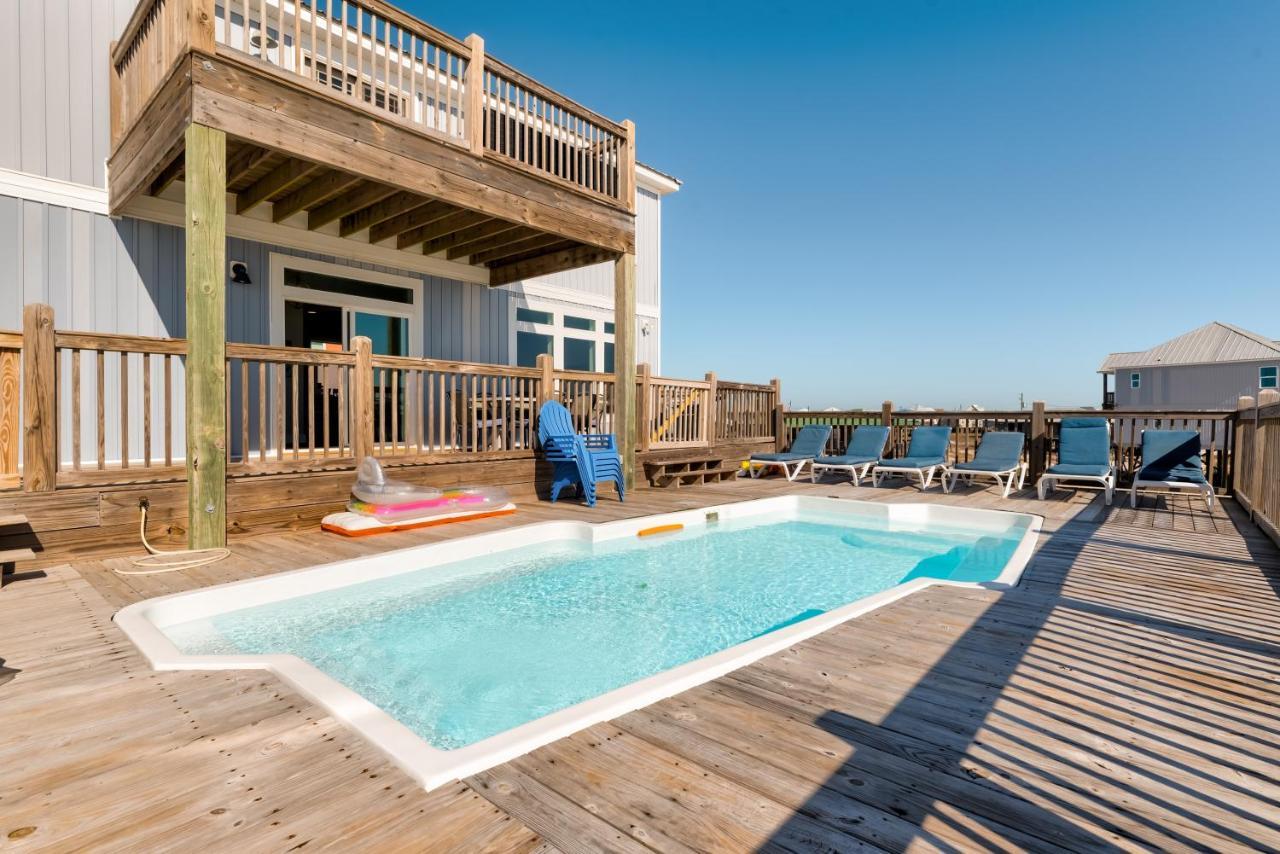 Island Time IV - Pet Friendly! Private Heated Gulf Facing Pool - Covered Porches And Sundecks - This Amazing Home Has It All! Home Dauphin Island Eksteriør billede