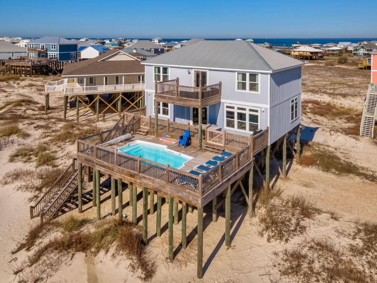 Island Time IV - Pet Friendly! Private Heated Gulf Facing Pool - Covered Porches And Sundecks - This Amazing Home Has It All! Home Dauphin Island Eksteriør billede